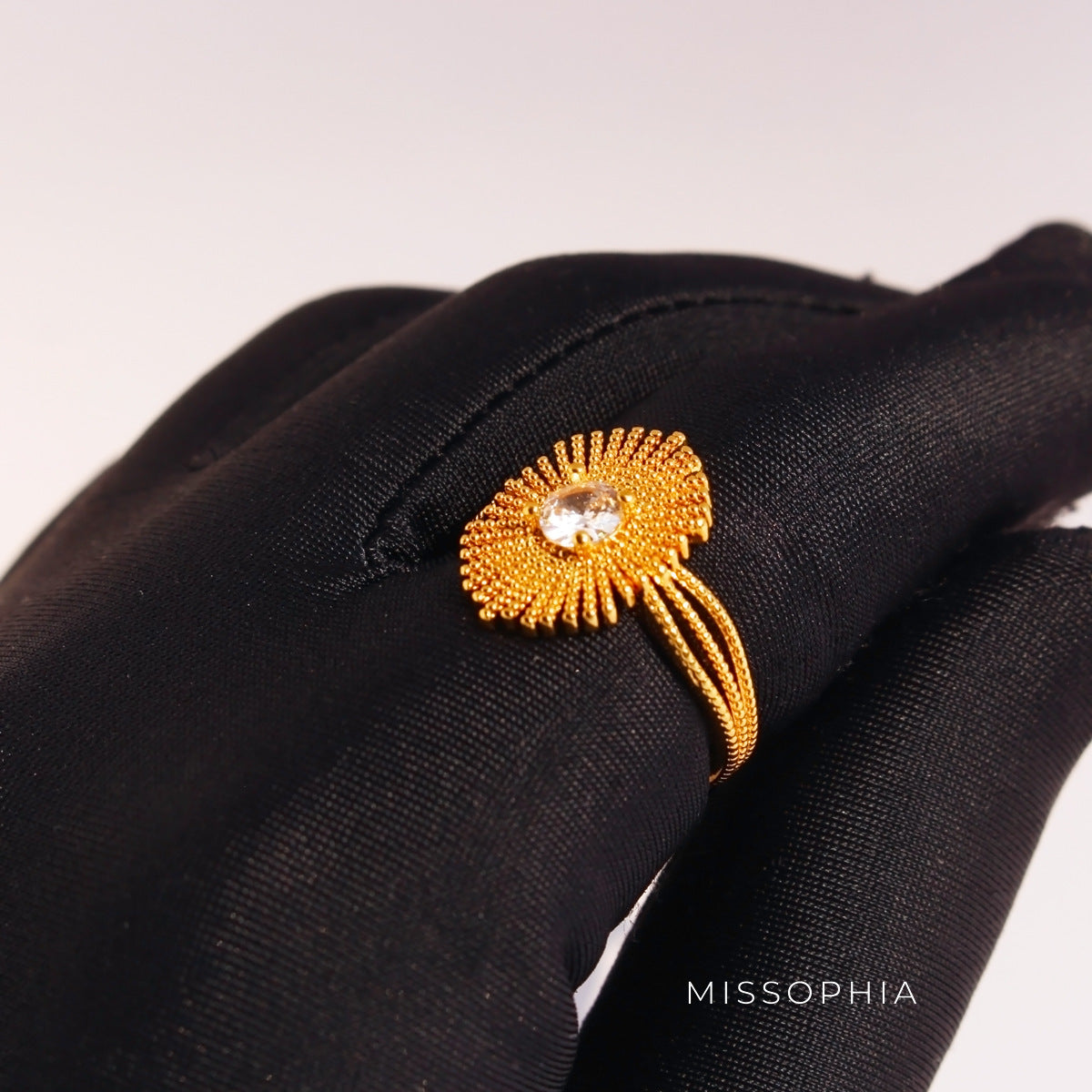 Lanah Zircon Stacking Ring [1T4OVZEK]