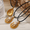 Leigh Teardrop Starburst Necklace [UWLYM7D4]