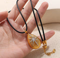 Leigh Teardrop Starburst Necklace [14YMIXV2]