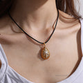 Leigh Teardrop Starburst Necklace [12QO8C5I]