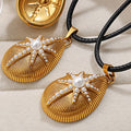 Leigh Teardrop Starburst Necklace [UACD3T4P]