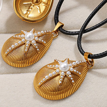 Leigh Teardrop Starburst Necklace [UACD3T4P]