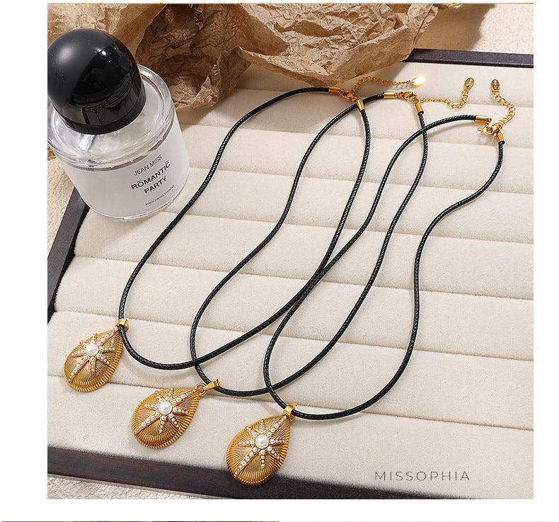 Leigh Teardrop Starburst Necklace [7S3IAB0B]