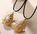 Leigh Teardrop Starburst Necklace [YA2VTLKV]
