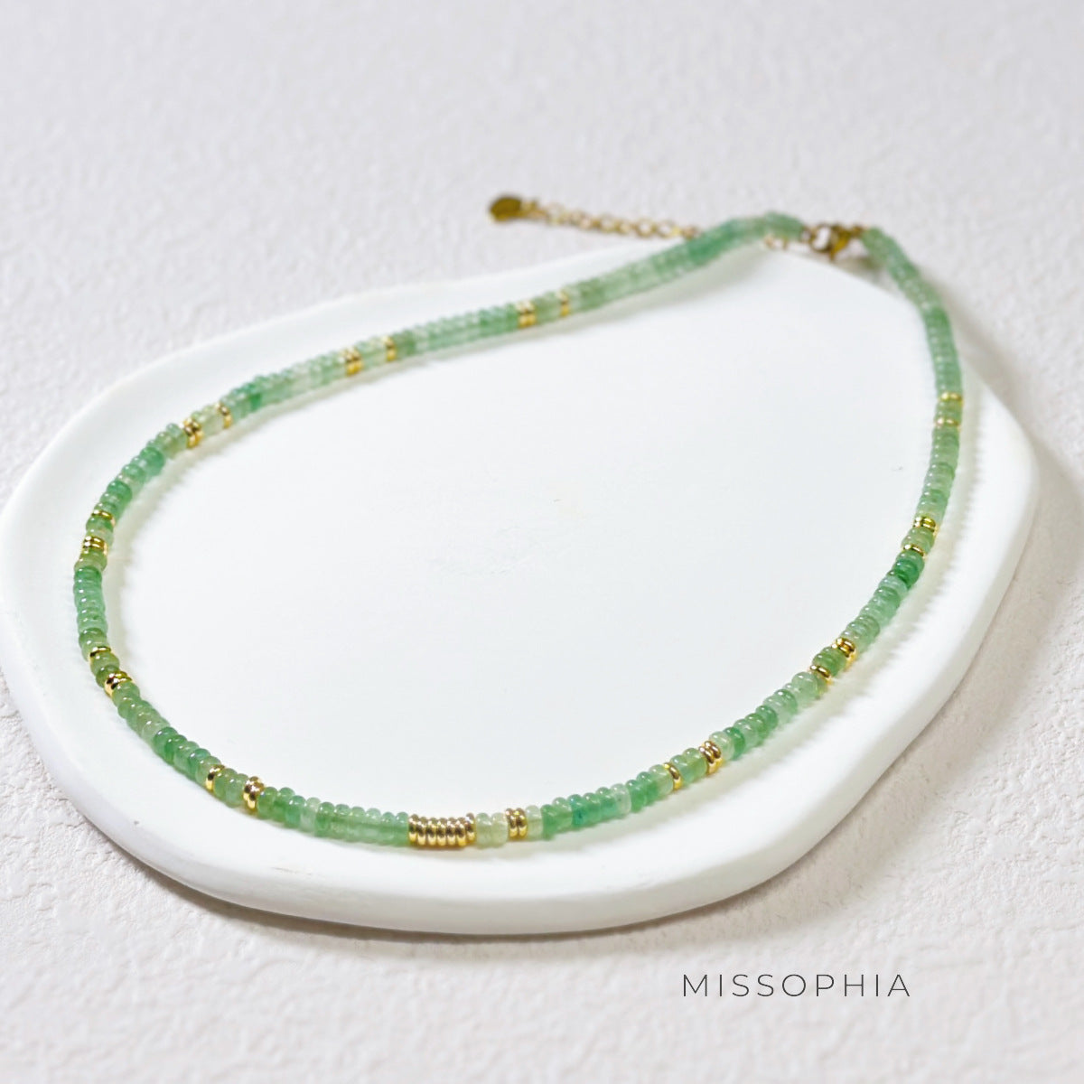 Lenore Dongling Jade Abacus Necklace [HTG0K7GU]