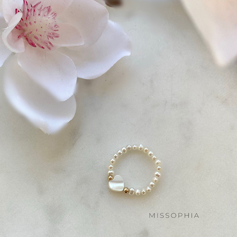 Lilly Irregular Beaded Stone Ring [ECS95NBT]