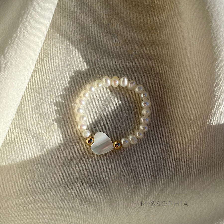 Lilly Irregular Beaded Stone Ring [R1H53JVW]