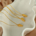 Liv Gold Conch Pendant Necklace [P7OT5BNU]
