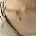 Liv Gold Conch Pendant Necklace [9UACT0U5]