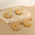 Logan Emerald Zircon Drop Earrings [ZI7774LU]