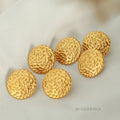 Lupita Elegant Disc Relief Earrings [6WOUG7V3]