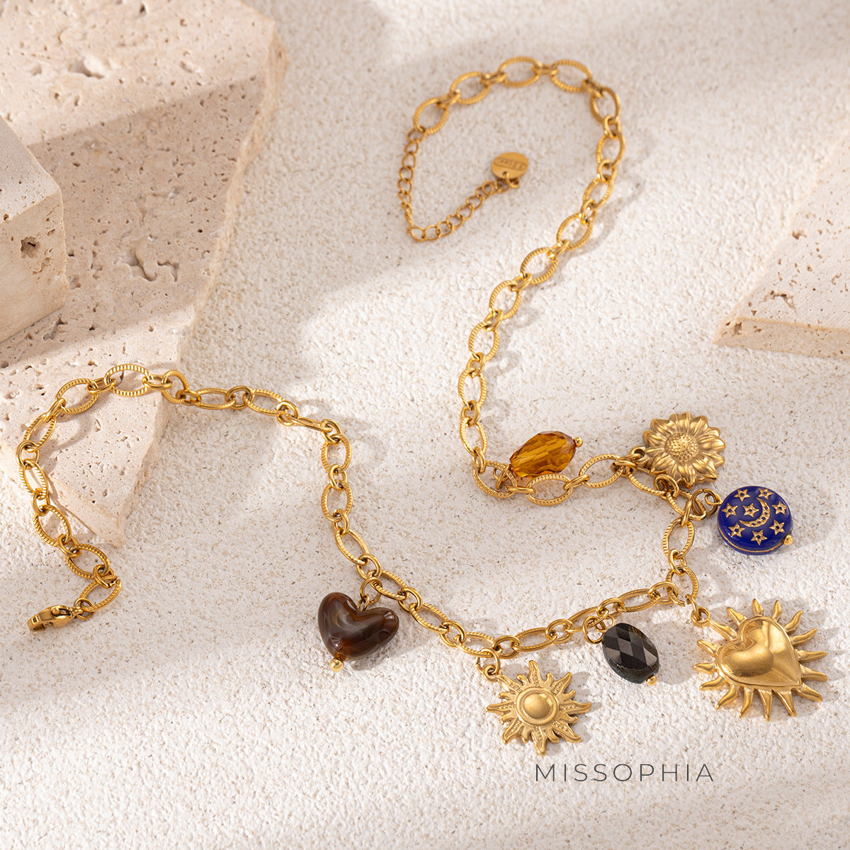 Maddyson Sun Flower Pendant Necklace [WSVMFKJ6]