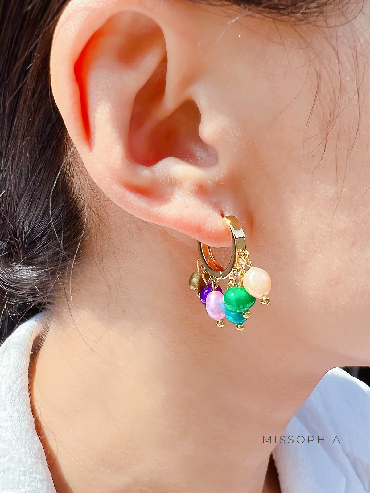 Makyla Vibrant Pearl Tassel Earrings [YJRP8YIO]