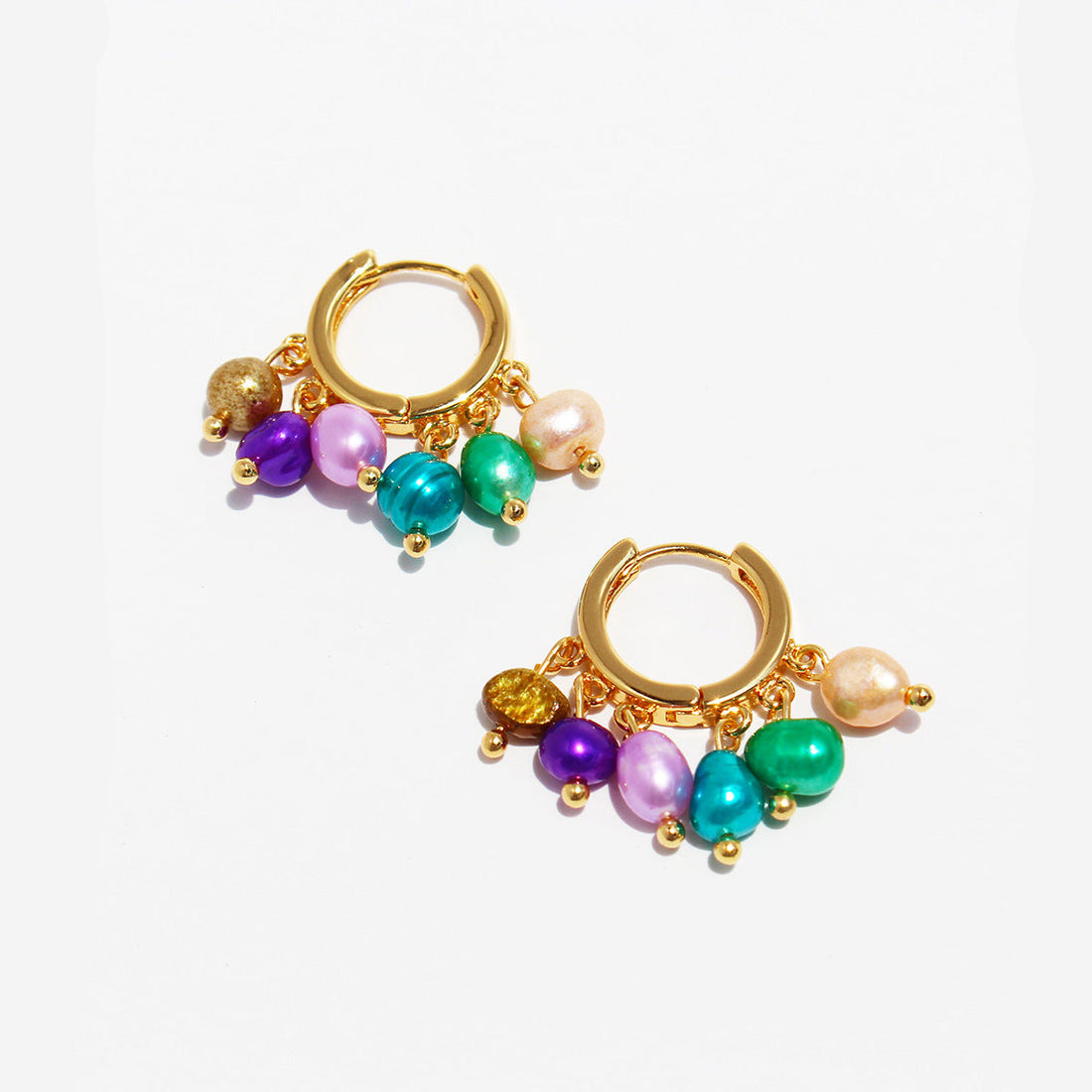 Makyla Vibrant Pearl Tassel Earrings [M5I6UEHN]