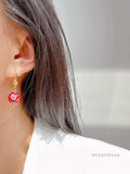 Meadow Glazed Floral Drop Earrings [5RY08C99]
