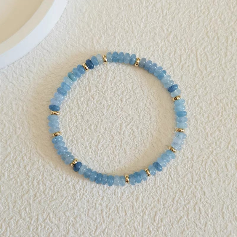 Mirian Aquamarine Pearl Bracelet [YQFIIUE1]