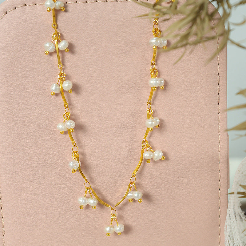 Miroslava Freshwater Pearl Tassel Necklace [B2S3TKMT]