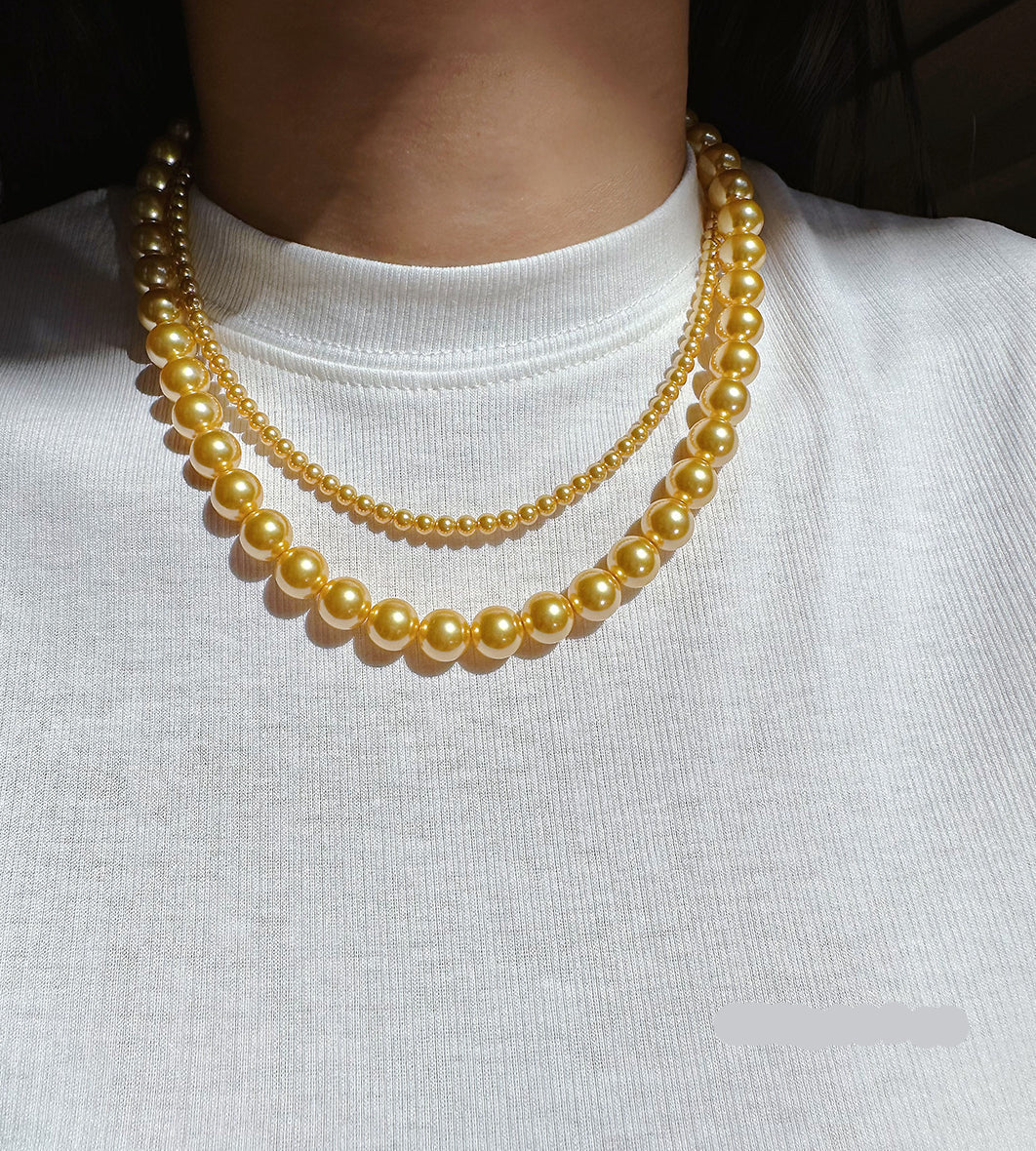 Najma Pearl Necklace & Earring Set [3V1Z9VAN]