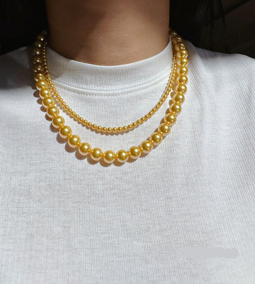 Najma Pearl Necklace & Earring Set [3V1Z9VAN]