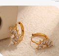 Natalya Zircon Hoop Earrings [4GE44IYL]