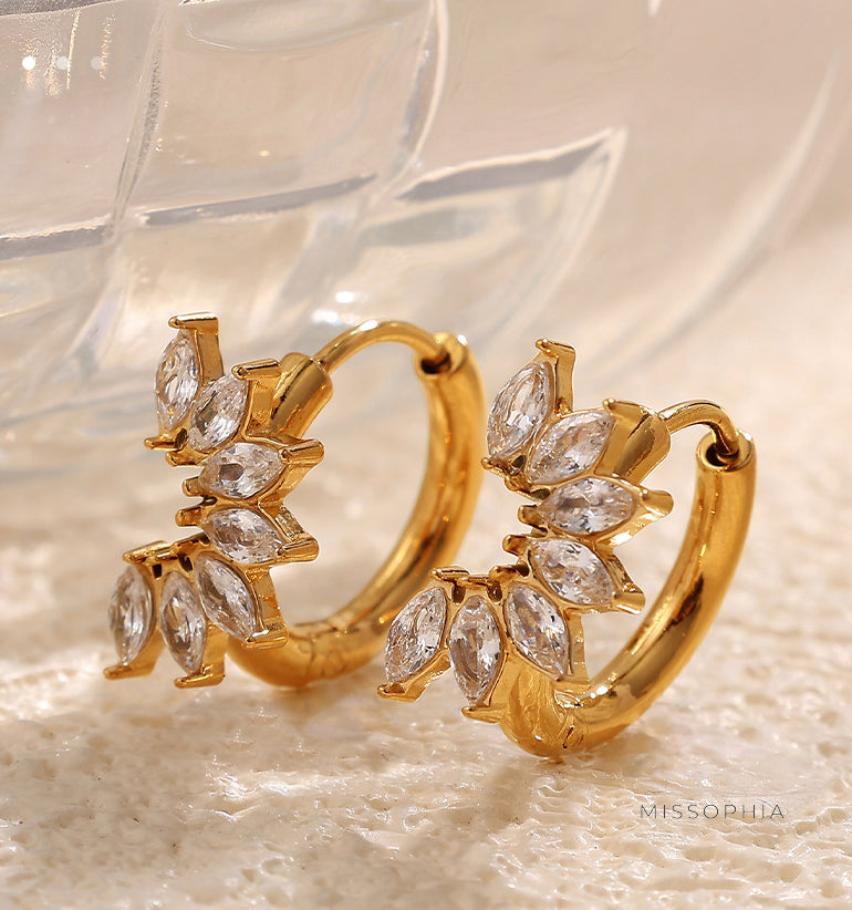 Natalya Zircon Hoop Earrings [DY4IABN6]