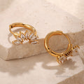 Natalya Zircon Hoop Earrings [YCBRHESN]