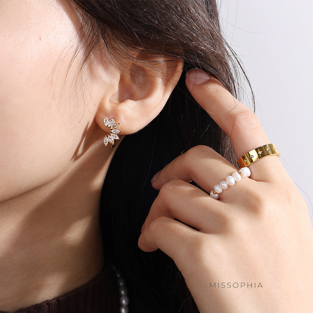 Natalya Zircon Hoop Earrings [BNNZ5KQV]