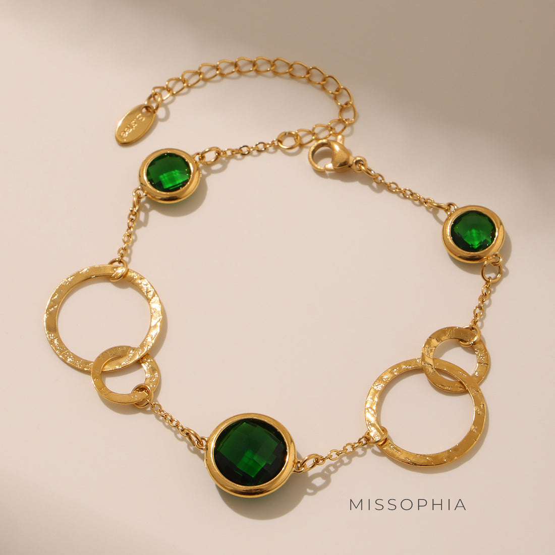 Navaeh Dainty Gemstone Anklet [1FYGXJA9]