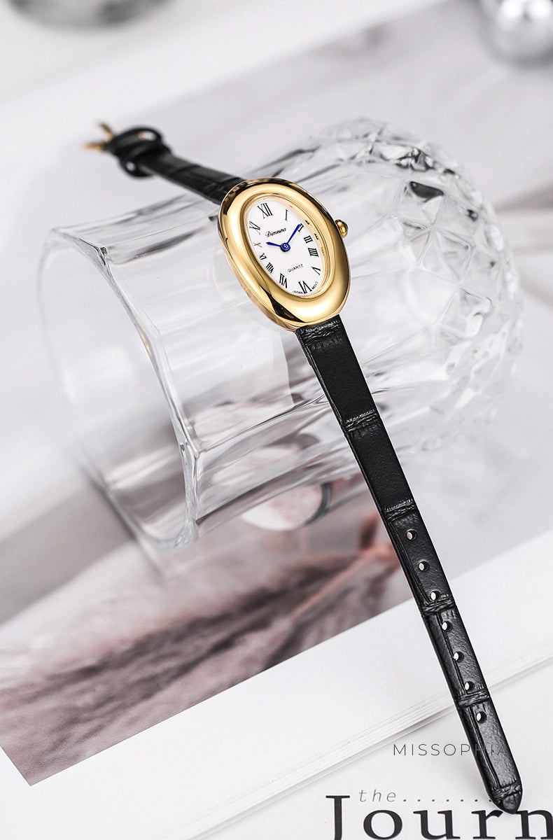 Oval Case Vintage Watch [1NHAMARU]