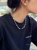 Perl Zircon Pearl Necklace [J0X2PNDP]