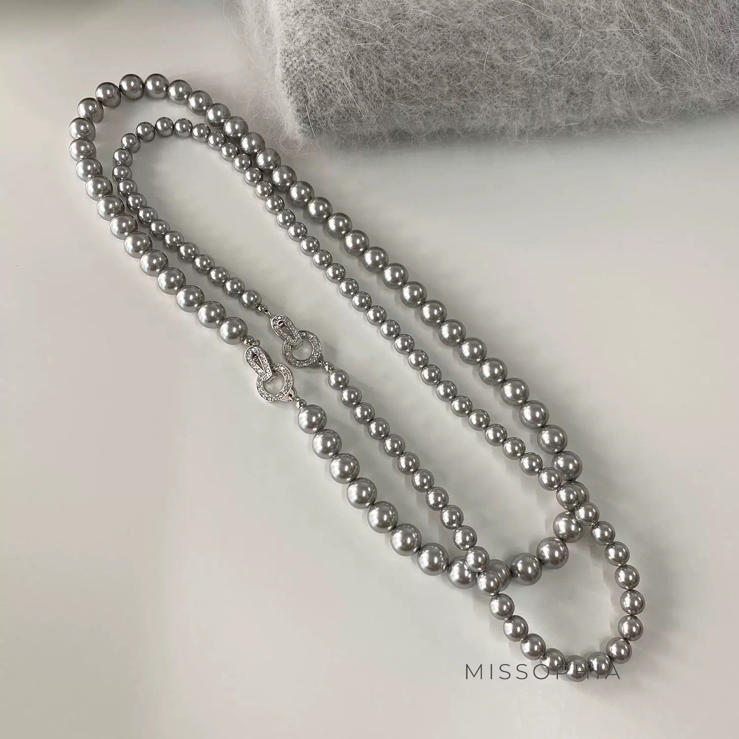 Perl Zircon Pearl Necklace [BNSI5VUZ]