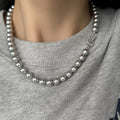 Perl Zircon Pearl Necklace [QWH0OOY7]