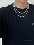 Perl Zircon Pearl Necklace [ZBA94BY2]
