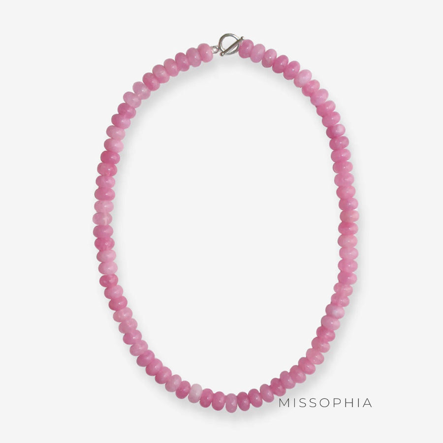 Pessy Colorful Natural Stone Necklace [HIGMV6VP]