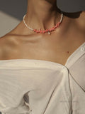 Quetzalli Asymmetrical Pearl Necklace [IDMF5AAY]
