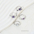 Rayah Sun Moon Gemstone Ring Set [DTF9CWBO]