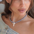 Riyah Baroque Cross Pearl Necklace [Z41QFVOQ]