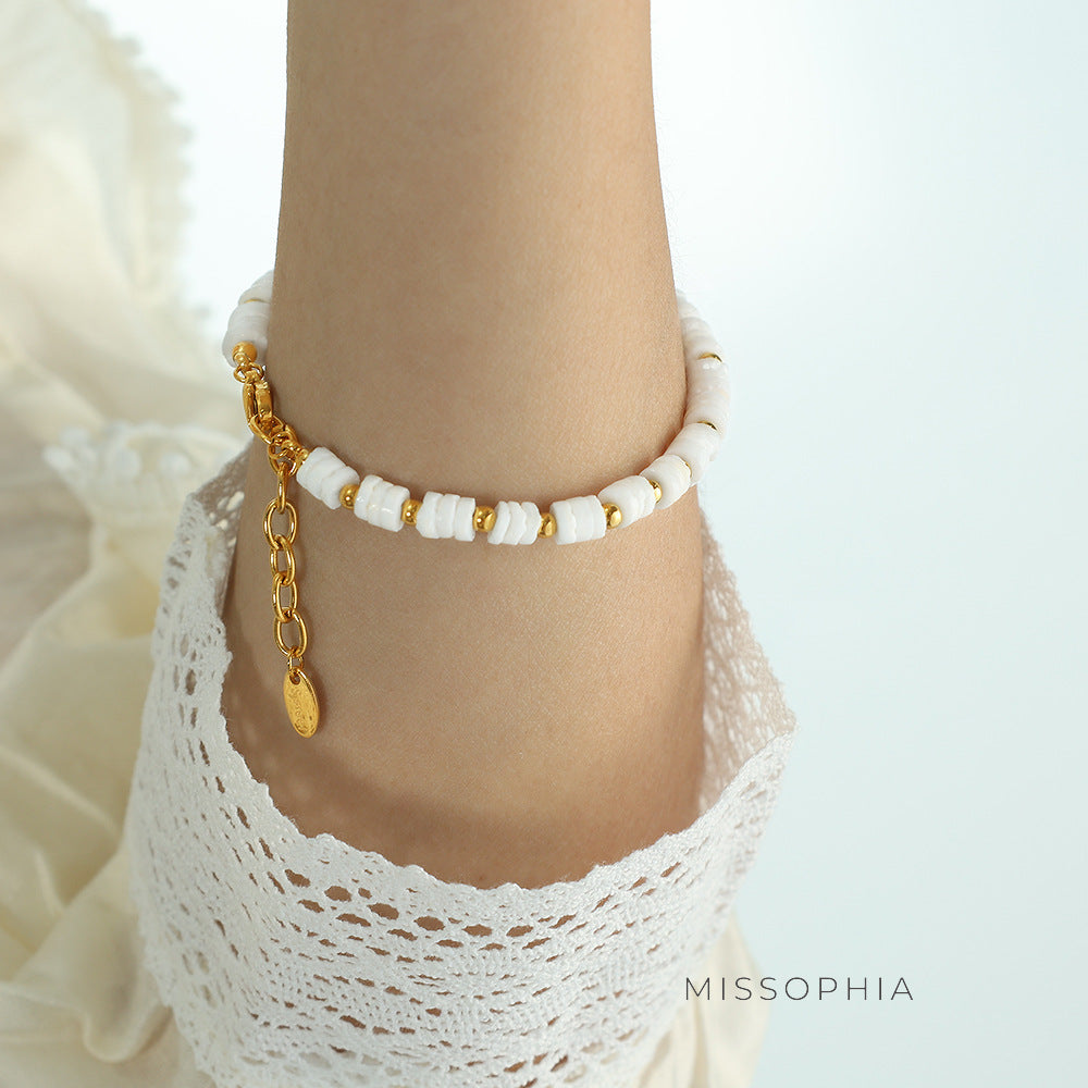 Ronni Beaded Shell Bracelet [J0LHV12S]