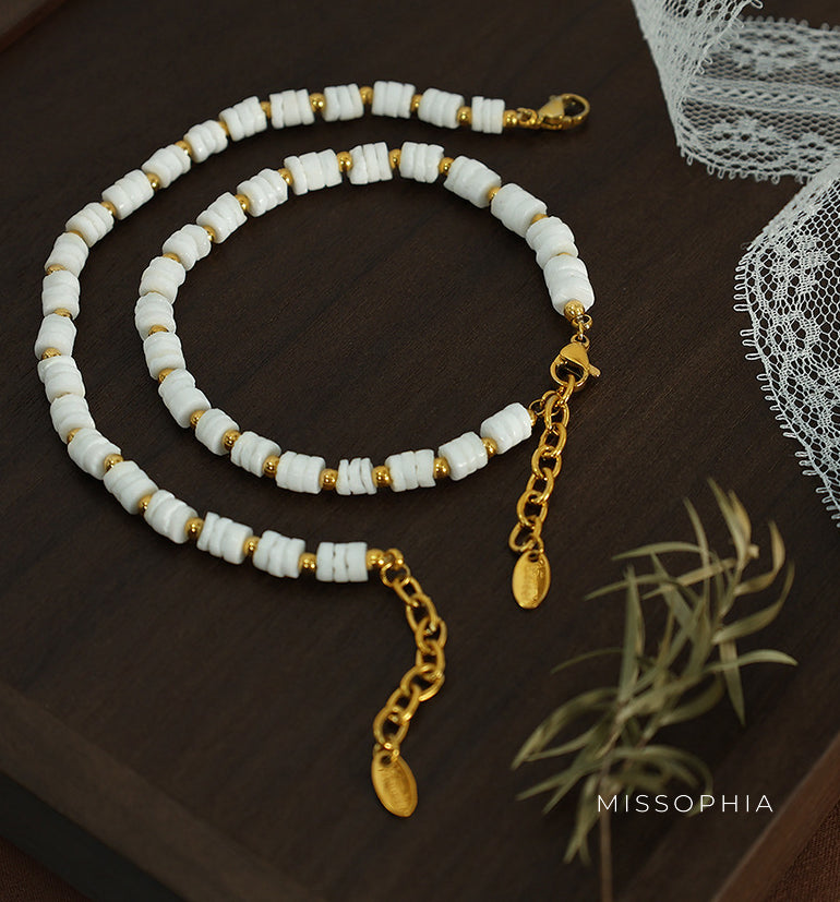 Ronni Beaded Shell Bracelet [0VQPHHAT]