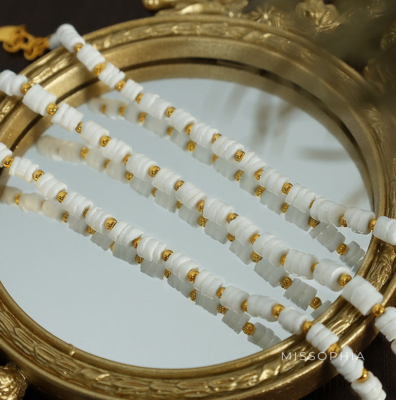 Ronni Beaded Shell Bracelet [6105BBCH]