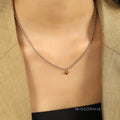 Royale Gold Plated Heart Necklace [4U325NM7]