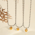 Royale Gold Plated Heart Necklace [E97HVVOU]