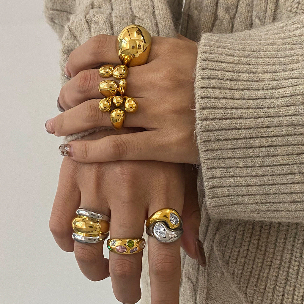 Ryan Statement Zircon Ring [04UHHLPH]