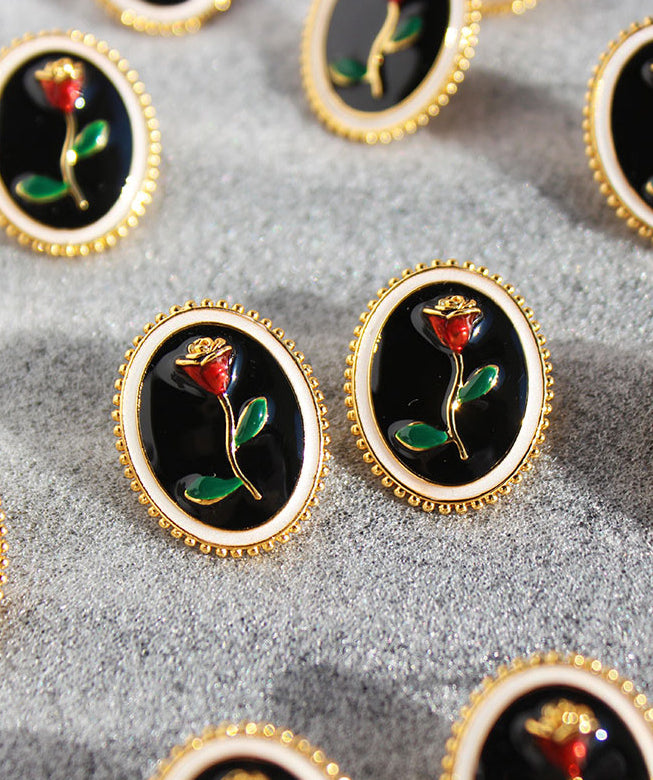 Ryleigh French Rose Earrings [CTP5T13D]