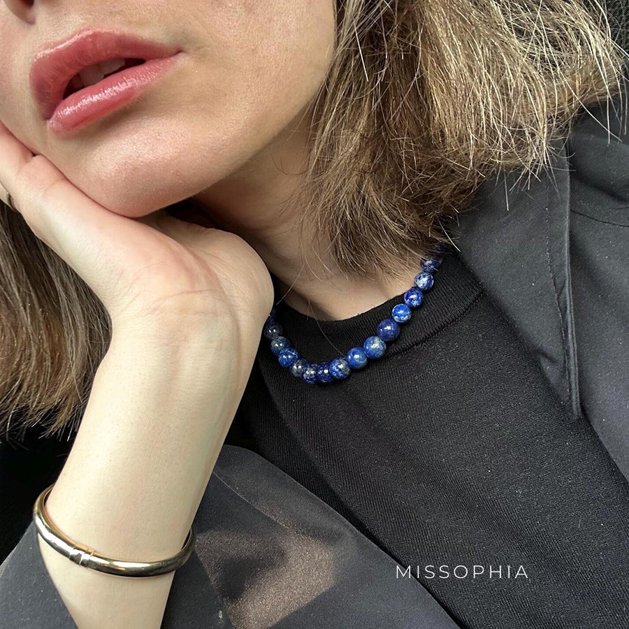 Sabiha Natural Stone Necklace [922LAGX8]