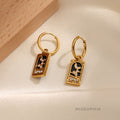 Sama Enamel Tarot Drop Earrings [HP5QT9GT]