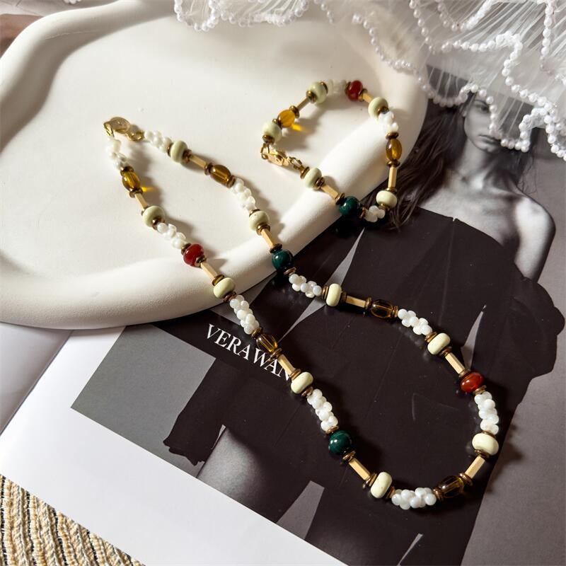 Samyra Natural Shell Necklace [SKCZG6EG]