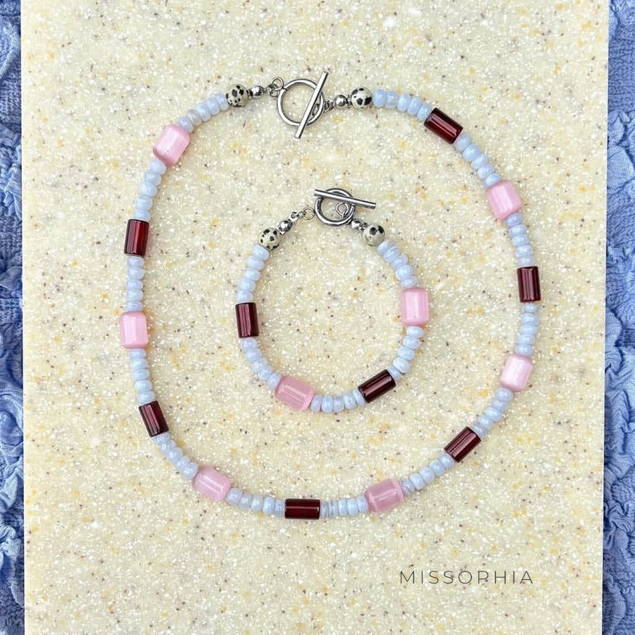 Sinai Colorful Beaded Necklace Bracelet [D2KSTCER]