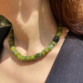 Solana Green Shell Beaded Necklace [N7K178WD]