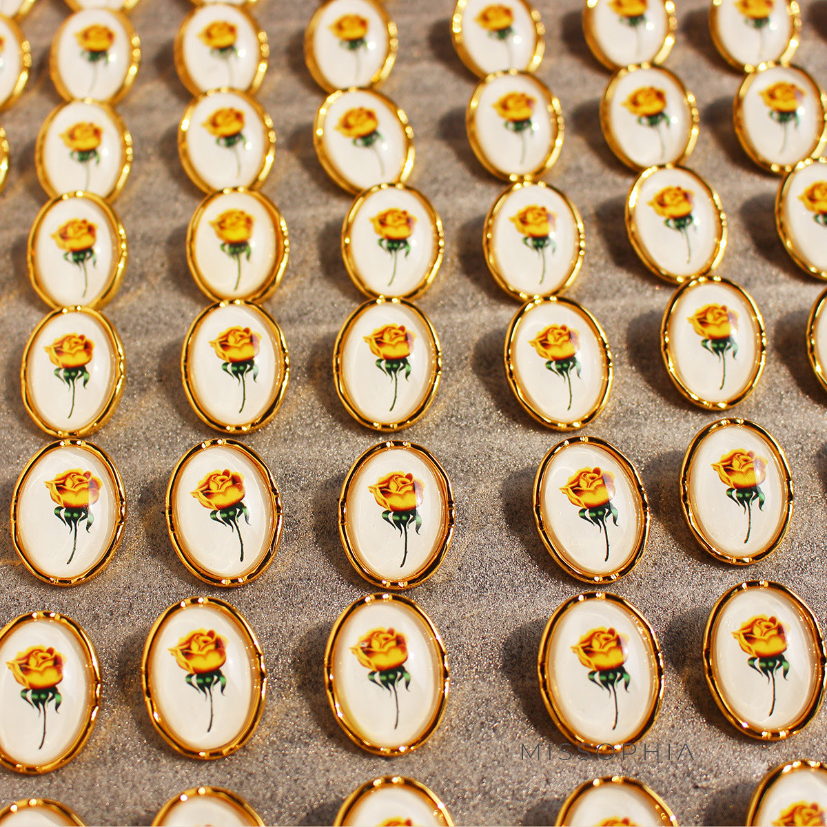 Sonya Yellow Rose Drop Earrings [GKYF2VV3]